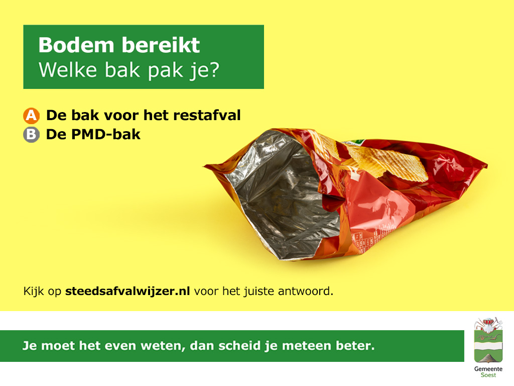 Bodem bereikt. Welke bak pak je?